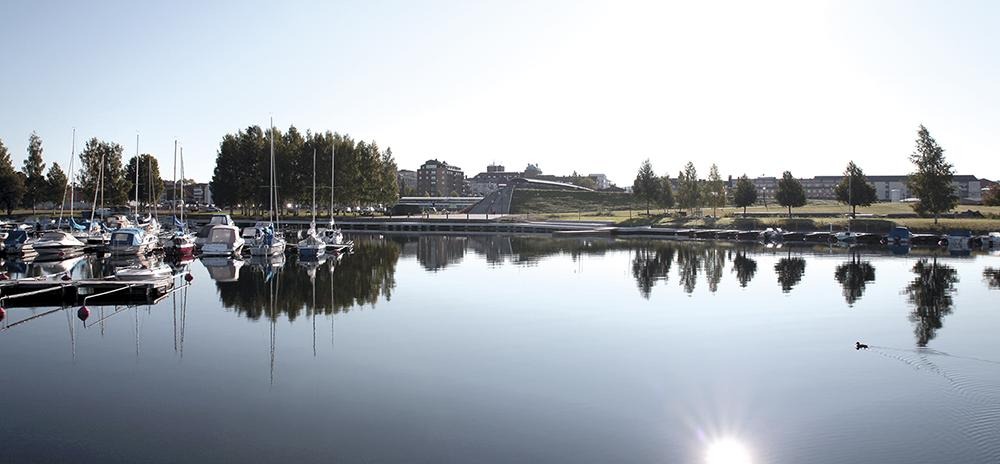 Ludvika, view from Lake Väsman.