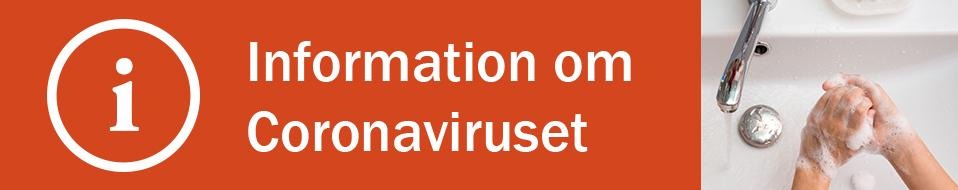 Text: information om coronaviruset