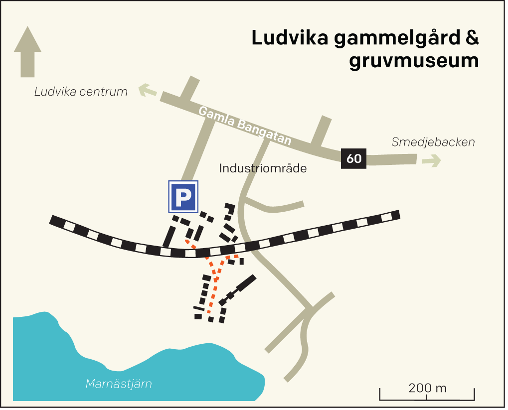 Karta Ludvika gammelgård